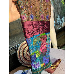 Unbranded Holiday Decor One Size Multicolor Blue Christmas Stocking